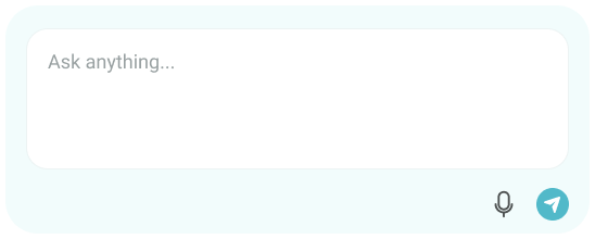 AI text chat box